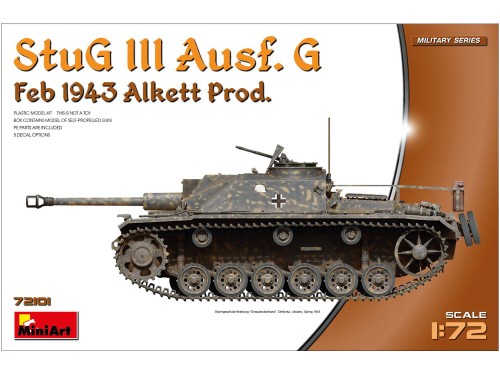 Działo StuG Sturmgeschutz III Ausf.G Alkett 72101 MiniArt
