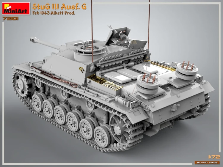 Działo StuG Sturmgeschutz III Ausf.G Alkett 72101 MiniArt