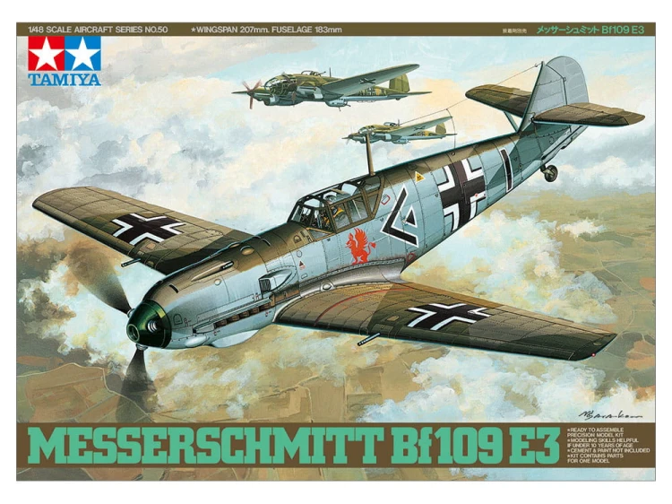 Samolot Messerschmitt Bf109 E-3 61050 Tamiya