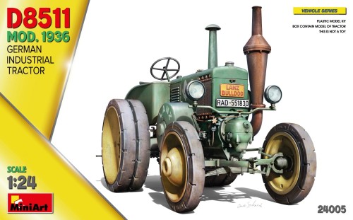 Traktor ciągnik Lanz Bulldog D8511 model 1936 24005 MiniArt