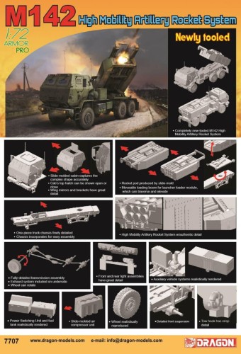 M142 HIMARS High Mobility Artillery Rocket System 7707 Dragon
