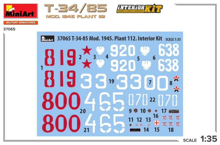 Czołg T-34/85 model 1945 Plant 112 37065 MiniArt