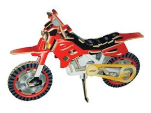 Motocykl przełajowy składanka drewniana