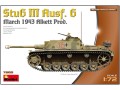 Działo StuG Sturmgeschutz III Ausf.G Alkett 72105 MiniArt