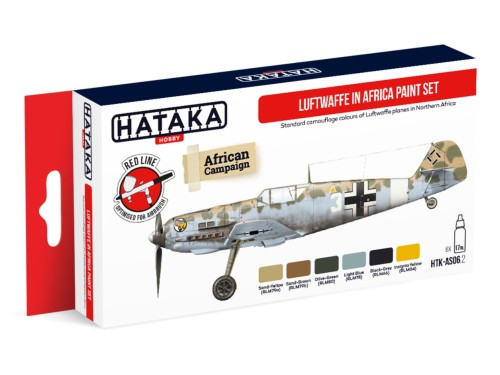 Zestaw farb akrylowych Luftwaffe in Africa HTK-AS06.2 Hataka
