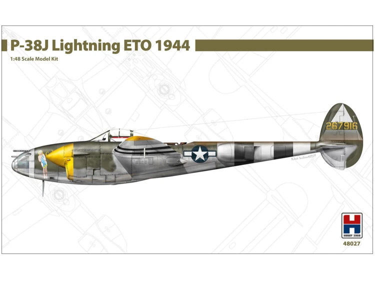 Samolot Lockheed P-38J Lightning ETO 1944 48027 Hobby 2000