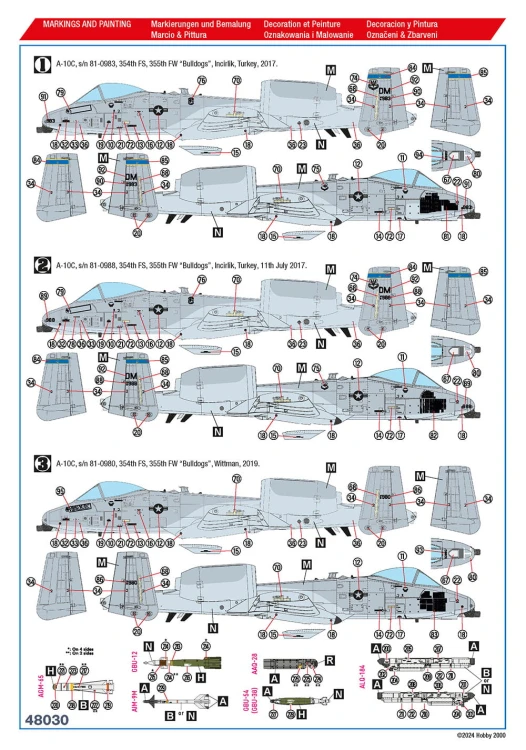 Samolot A-10C Thunderbolt II Operation Inherent Resolve 48030 Hobby 2000