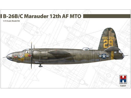 Samolot Martin B-26B/C Marauder 12th AF MTO 72057 Hobby 2000