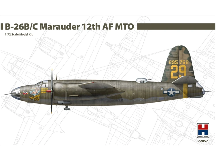 Samolot Martin B-26B/C Marauder 12th AF MTO 72057 Hobby 2000
