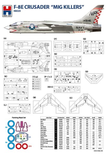 Samolot Chance Vought F-8E Crusader Mig Killers 48020 Hobby 2000