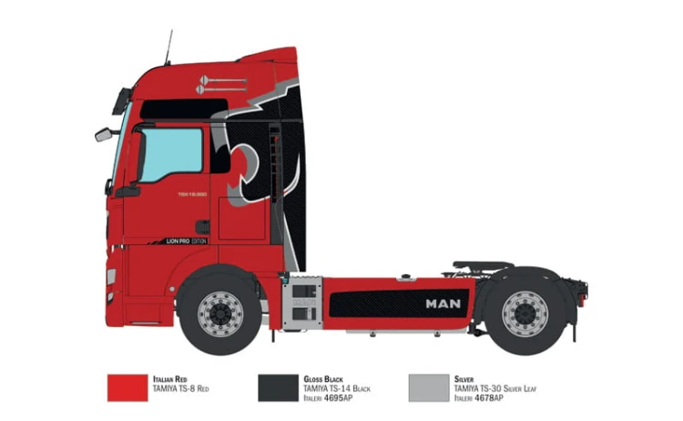 MAN TGX 18.500 XXL Lion Pro Edition 3959 Italeri