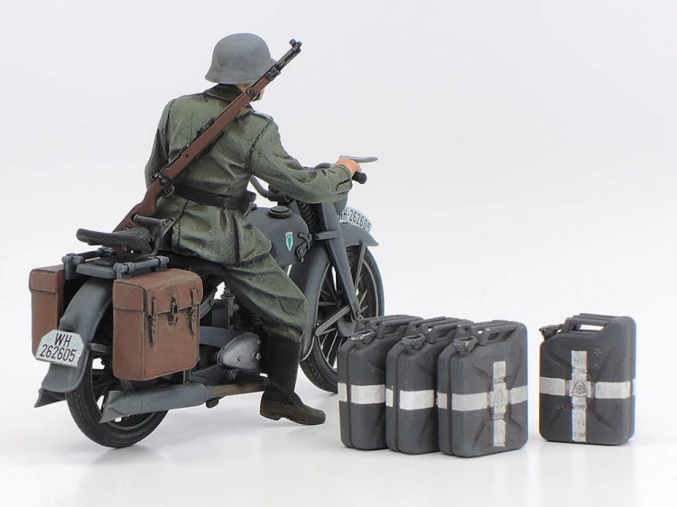 Czołg PzKpfw IV Ausf.G Early & DKW NZ350 25209 Tamiya