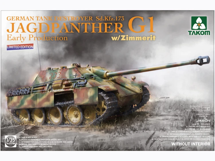 Niszczyciel Jagdpanther Ausf.G1 Early 2125W Takom
