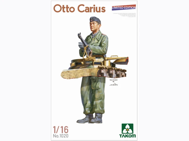 Figurka niemiecki oficer Otto Carius 1020 Takom