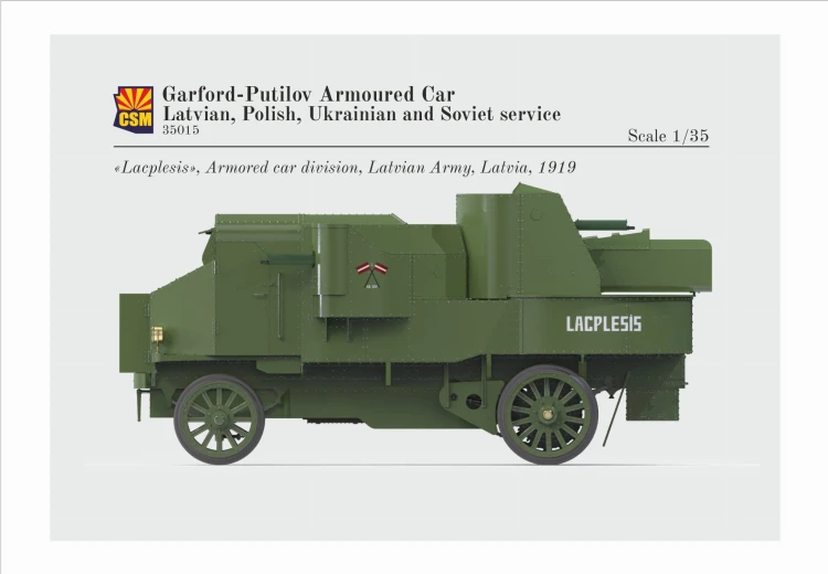 Samochód pancerny Garford-Putilov Polish service CSM35015 CSM