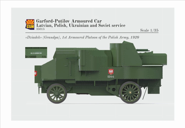 Samochód pancerny Garford-Putilov Polish service CSM35015 CSM