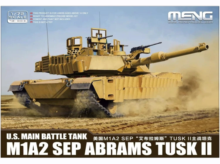 Czołg M1A2 SEP Abrams TUSK II 72-003 Meng