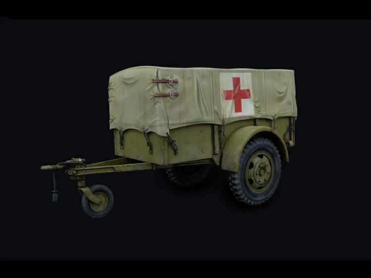 Przyczepa wojskowa G-518 US 1t Ben Hur 35443 MiniArt