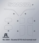 Scania 770S V8 White Cab 3965 Italeri