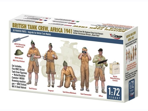 Figurki brytyjska załoga czołgu Africa 1941 720007 Mirage