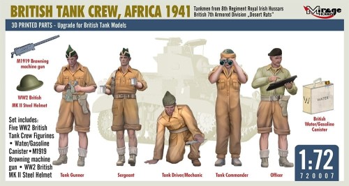 Figurki brytyjska załoga czołgu Africa 1941 720007 Mirage