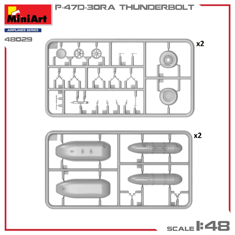 Samolot Republic P-47D-30RA Thunderbolt 48029 MiniArt