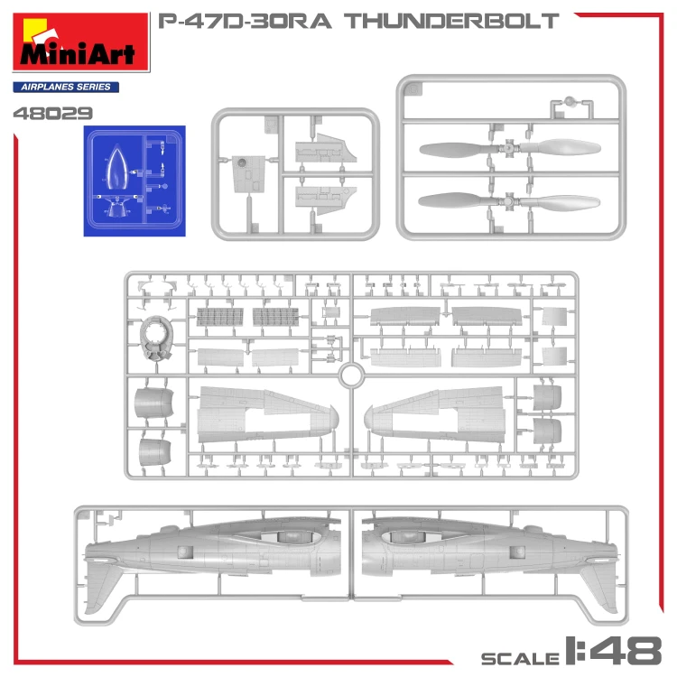 Samolot Republic P-47D-30RA Thunderbolt 48029 MiniArt