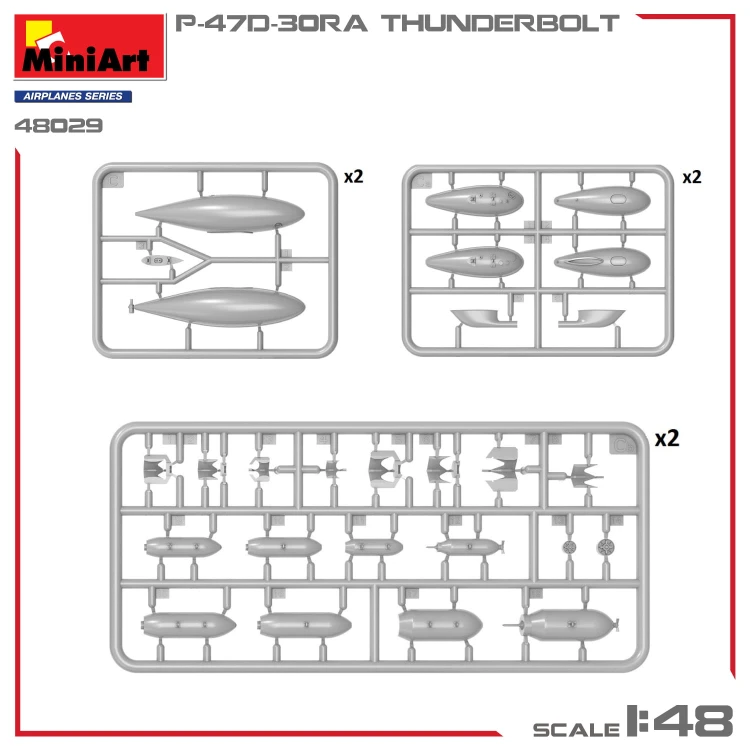 Samolot Republic P-47D-30RA Thunderbolt 48029 MiniArt