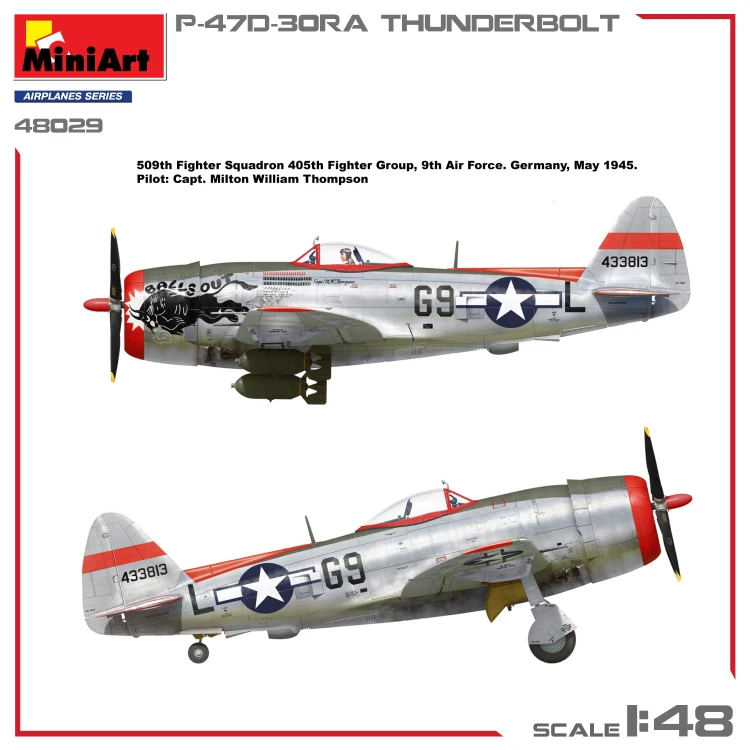 Samolot Republic P-47D-30RA Thunderbolt 48029 MiniArt