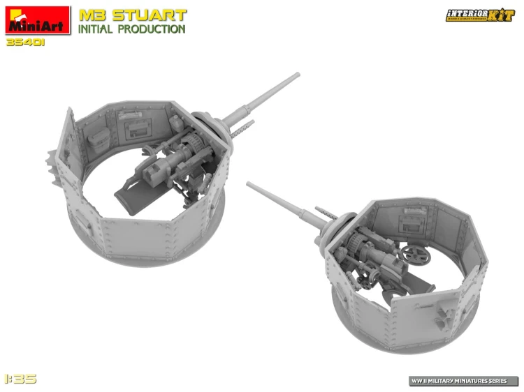 Czołg M3 Stuart Initial Production 35401 MiniArt