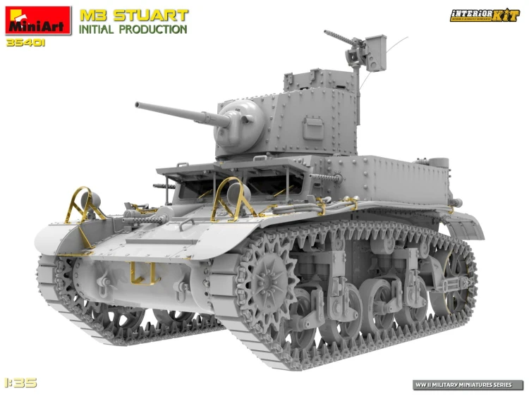 Czołg M3 Stuart Initial Production 35401 MiniArt
