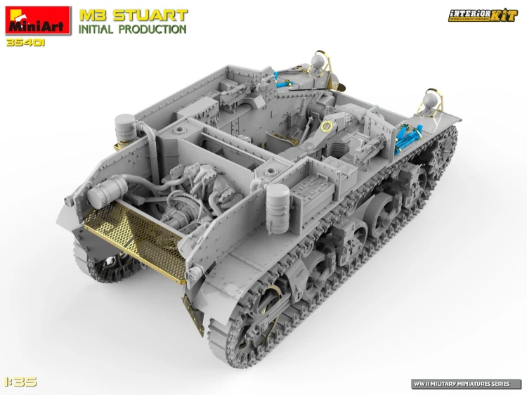 Czołg M3 Stuart Initial Production 35401 MiniArt