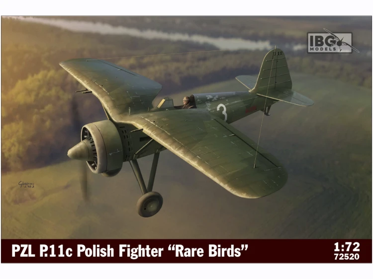 Samolot PZL P.11c Rare Birds 72520 IBG
