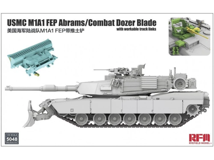 Czołg USMC M1A1 FEP Abrams z lemieszem RM-5048 RFM