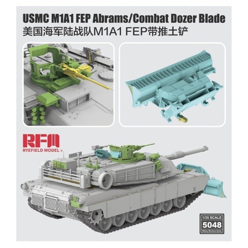 Czołg USMC M1A1 FEP Abrams z lemieszem RM-5048 RFM