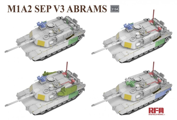 Czołg M1A2 SEP V3 Abrams RM-5104 RFM