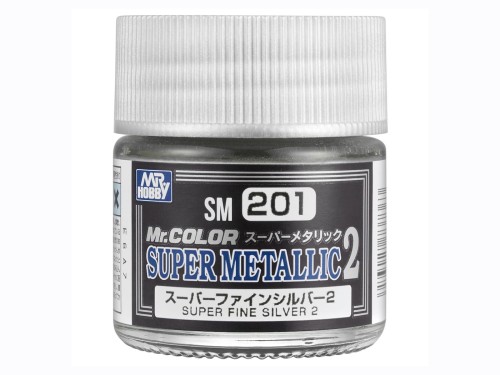 Farba metaliczna Mr.Color Super Fine Silver 2 SM201 Mr.Hobby