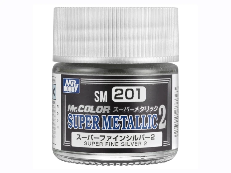 Farba metaliczna Mr.Color Super Fine Silver 2 SM201 Mr.Hobby