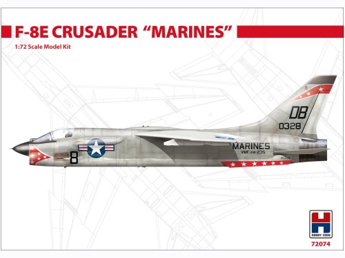 Samolot Chance Vought F-8E Crusader Marines 72074 Hobby 2000
