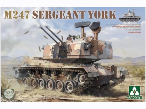 Działo przeciwlotnicze M247 Sergeant York 2160 Takom