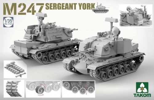 Działo przeciwlotnicze M247 Sergeant York 2160 Takom