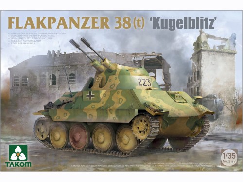 Czołg Flakpanzer 38(t) Kugelblitz 2179 Takom