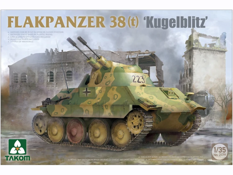 Czołg Flakpanzer 38(t) Kugelblitz 2179 Takom