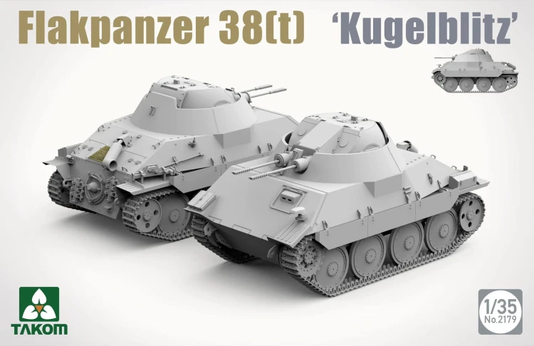 Czołg Flakpanzer 38(t) Kugelblitz 2179 Takom