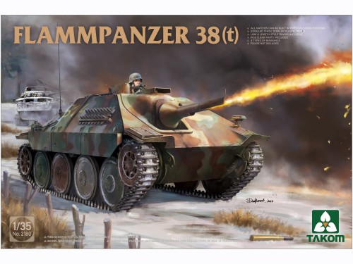 Miotacz ognia Flammpanzer 38(t) 2180 Takom