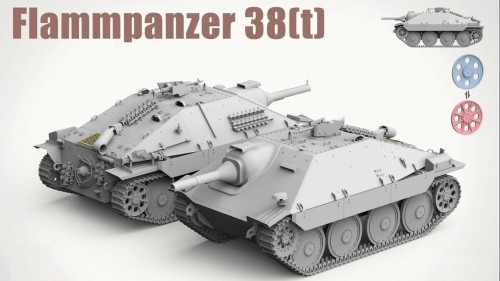 Miotacz ognia Flammpanzer 38(t) 2180 Takom