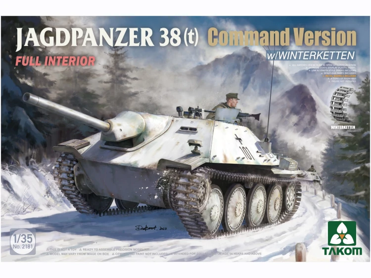 Niszczyciel czołgów Jagdpanzer 38(t) Command Version 2181 Takom