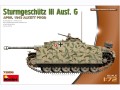 Działo StuG Sturmgeschutz III Ausf.G April 1943 Alkett 72106 MiniArt