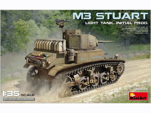 Czołg M3 Stuart Initial Production 35425 MiniArt