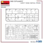 Czołg M3 Stuart Initial Production 35425 MiniArt